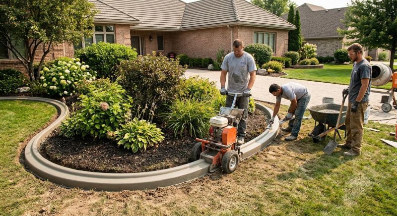 Cement Curbing Installation in Citrus County, FL