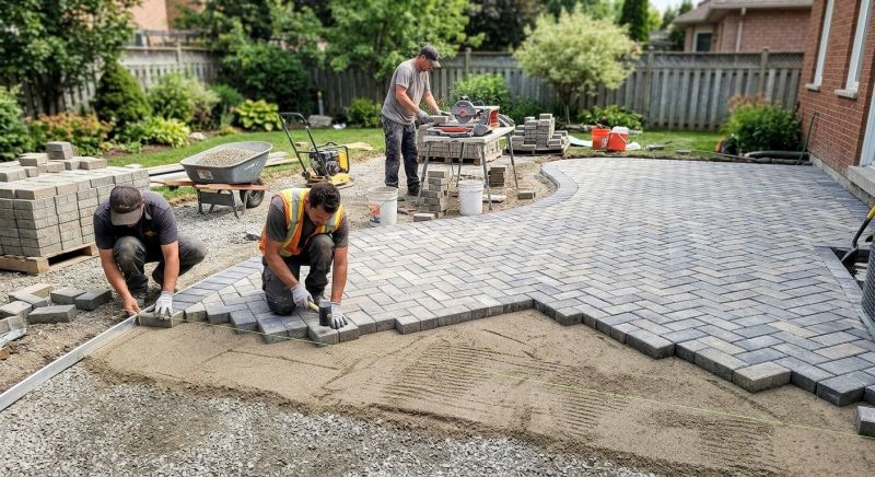 Patio Pavers Installation in Boston, MA