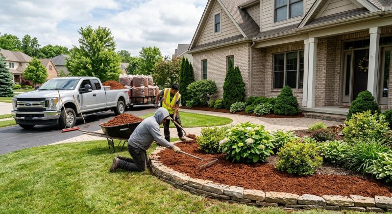 Pine Bark Mulch Installation in Honolulu, HI