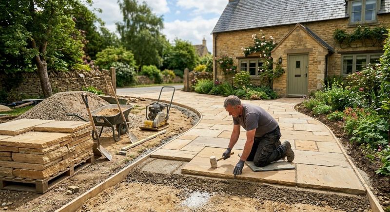 Stone Driveway Construction in Davis County, UT